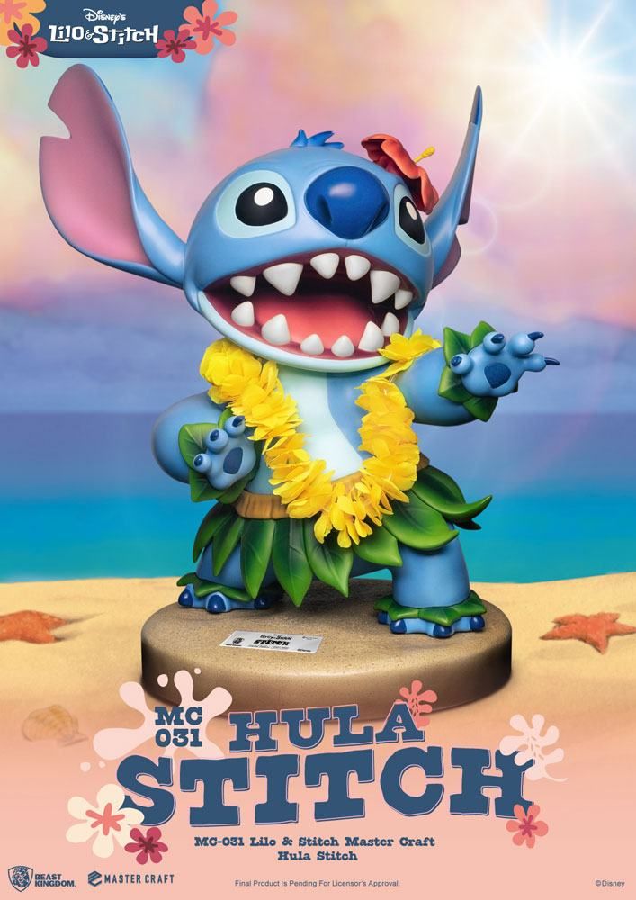 Disney Master Craft Soška Hula Stitch 38 cm Beast Kingdom Toys