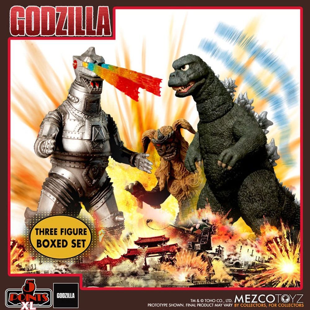 Godzilla vs. Mechagodzilla 5 Points XL Akční Figures Deluxe Box Set Mezco Toys