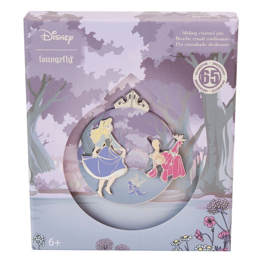 Disney Enamel 3" Pins Sleeping Beauty 65th Anniversary 3" Collector Box Sada (12) Loungefly