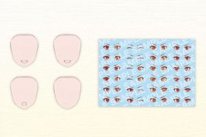 Sousai Shojo Teien Model Kit Accesoory Set 1/10 Customized Face & Nálepka Set Vol. 2 Kotobukiya