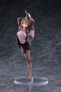 Original Character PVC Soška 1/6 OL-chan Who Doesn't Want to Go to Work Pink Ver. Deluxe Edition 26 cm