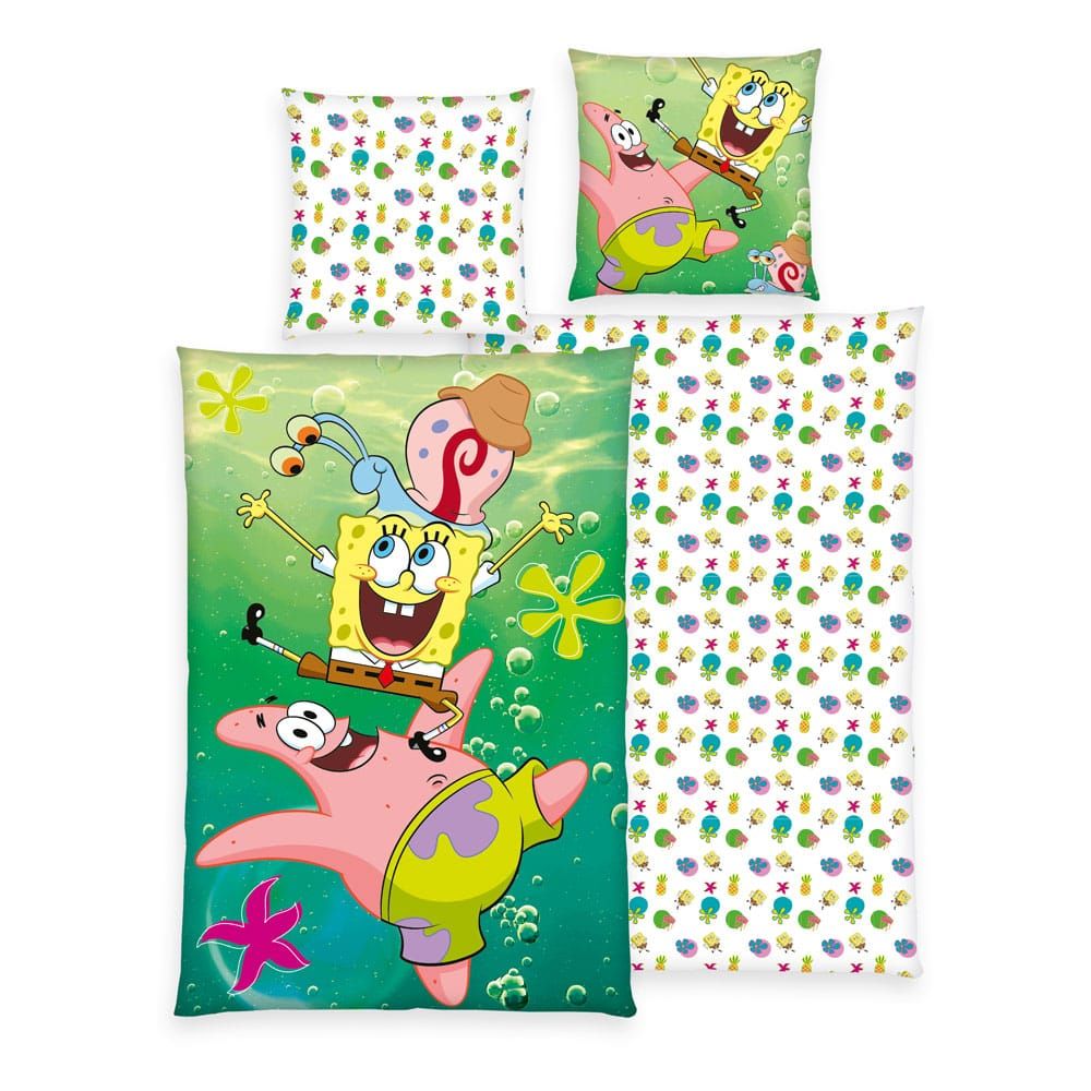 Spongebob Squarepants Povlečení Set 135 x 200 cm / 80 x 80 cm Herding