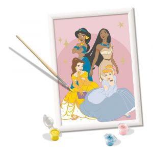 Disney Paint by Numbers Painting Set Princesses 18 x 24 cm Německá Edition* Ravensburger