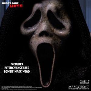 Scream Akční Figure 1/12 Ghost Face 16 cm Mezco Toys