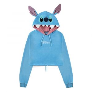 Lilo & Stitch Cropped Hooded Mikina Stitch  Velikost XXL