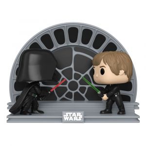 Star Wars Return of the Jedi 40th Anniversary POP Moment! Vinyl Figures 2-Pack Luke vs Vader 9 cm - Damaged packaging