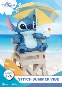 Disney D-Stage PVC Diorama Stitch Summer Vibe 16 cm Beast Kingdom Toys