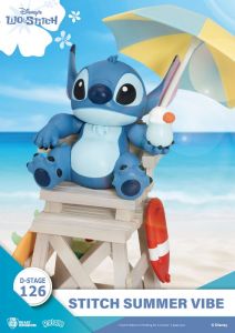 Disney D-Stage PVC Diorama Stitch Summer Vibe 16 cm Beast Kingdom Toys