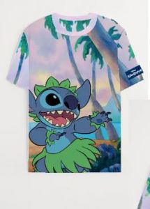 Lilo & Stitch All Over Print Tričko Velikost L