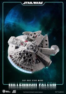 Star Wars Egg Attack Floating Model with Light Up Function Millennium Falcon 13 cm Beast Kingdom Toys
