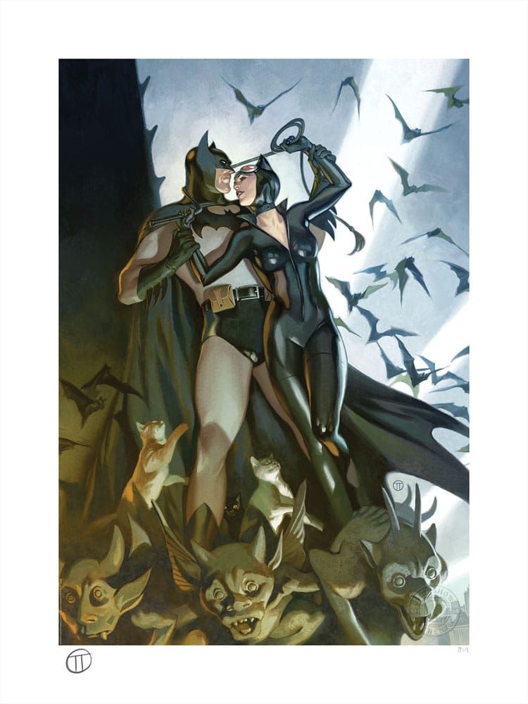 DC Comics Art Print Batman & Catwoman 46 x 61 cm - unframed Sideshow Collectibles