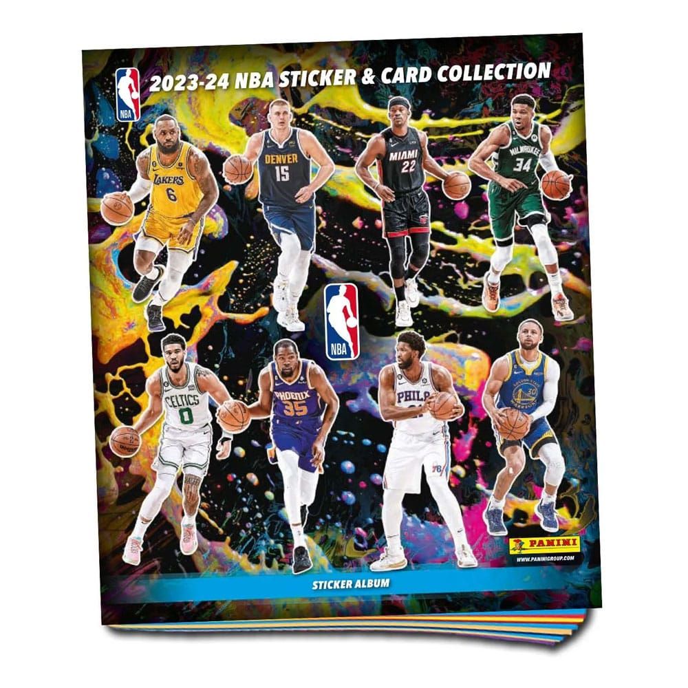 NBA Nálepka & Trading Karty Kolekce 2023-24 Album Anglická Verze Panini