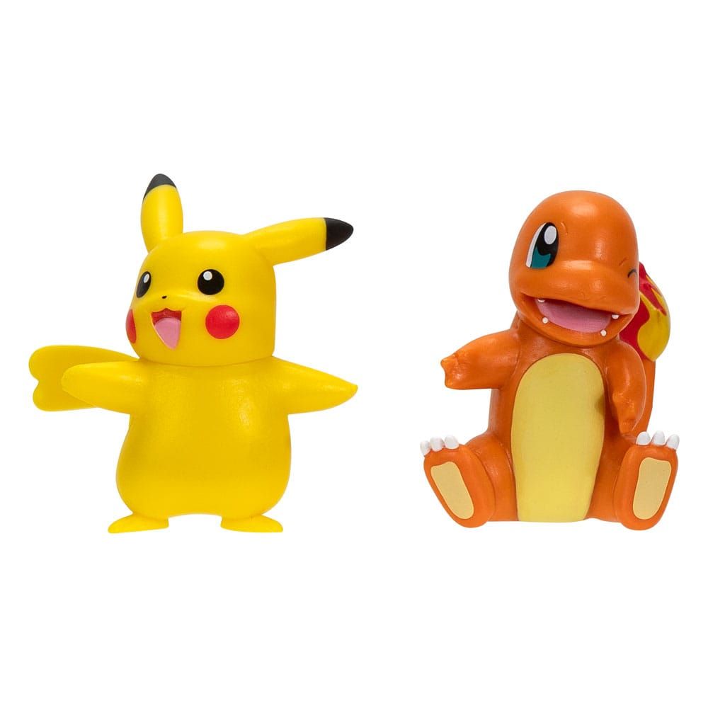Pokémon Battle Figure First Partner Set Figure 2-Pack Charmander #2, female Pikachu Jazwares
