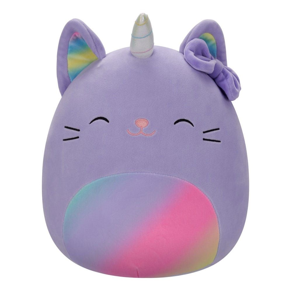Squishmallows Plyšák Figure Caticorn with Rainbow Pastel Belly and Bow Cienna 30 cm Jazwares