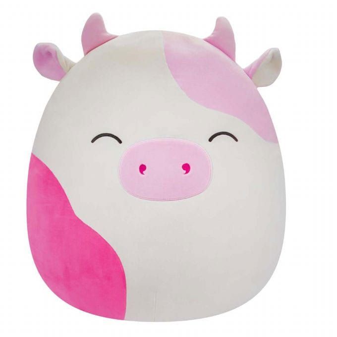 Squishmallows Plyšák Figure Pink Spotted Cow with Closed Eyes Caedyn 40 cm Jazwares