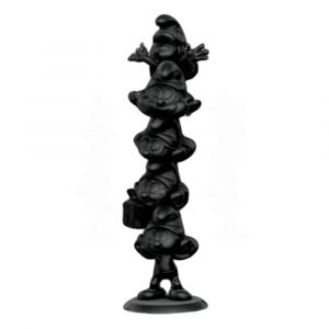 The Smurfs Resin Soška Smurfs Column Black Edition 50 cm