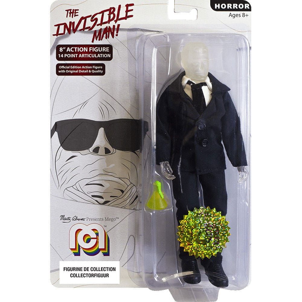 Universal Monsters Figure The Invisible Man with Suit 20 cm MEGO