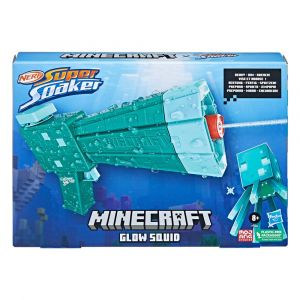 Minecraft NERF Super Soaker Glow Squid Water Blaster Hasbro