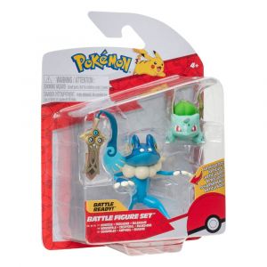 Pokémon Battle Figure Set 3-Pack Honedge, Bulbasaur #4, Frogadier 5 cm Jazwares
