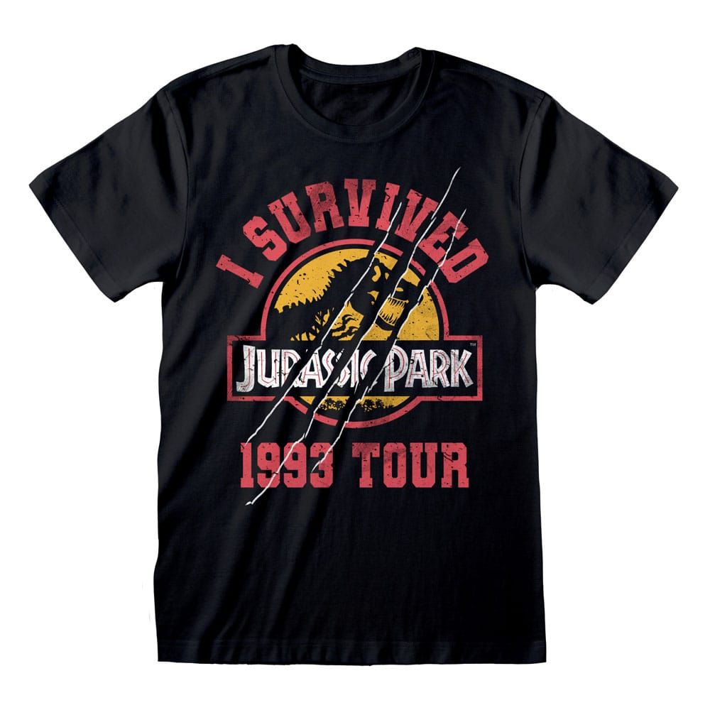 Jurassic Park Tričko I Survived 1993 Velikost M Heroes Inc