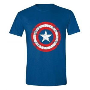 Marvel Tričko Captain America Cracked Shield Velikost XL