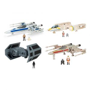 Star Wars Micro Galaxy Squadron Vehicles with Figures Medium 13 cm Sada (4) Jazwares