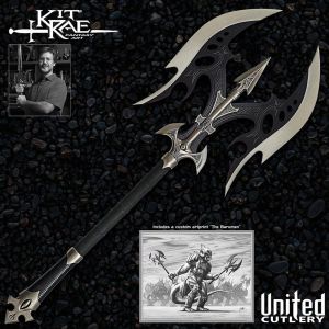 Kit Rae Swords of the Ancients Replika 1/1 Black Legion Battle Axe 89 cm United Cutlery