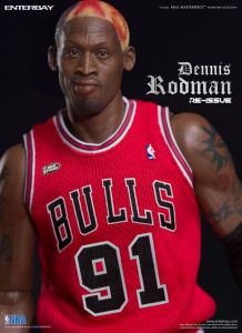 NBA Kolekce Real Masterpiece Akční Figurka 1/6 Dennis Rodman Limited Retro Editon 33 cm Enterbay