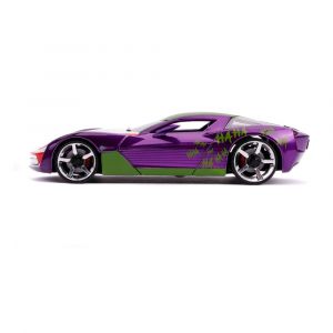 DC Comics Kov. Model 1/24 Joker 2009 Chevy Corvette Stingray Jada Toys
