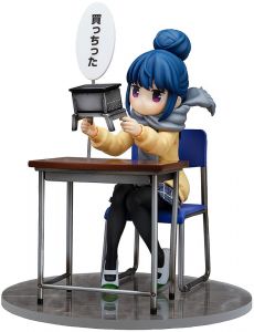Laid-Back Camp PVC Soška 1/7 Rin Shima: Look What I Bought Ver. 14 cm