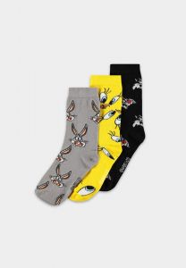Looney Tunes Ponožky 3-Pack Three Icons 35-38 Difuzed