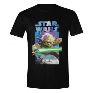 Star Wars Tričko Yoda Plakát Velikost L