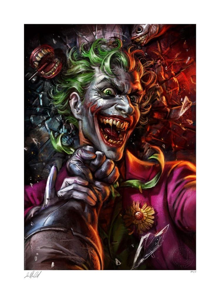 DC Comics Art Print Eternal Enemies: The Joker vs Batman 46 x 61 cm - unframed Sideshow Collectibles