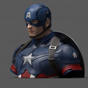 Avengers Endgame Coin Pokladnička Captain America 20 cm - Damaged packaging
