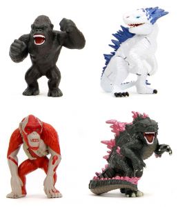 Godzilla Nano Metalfigs Kov. Mini Figures 4-Pack Wave 1 4 cm Jada Toys