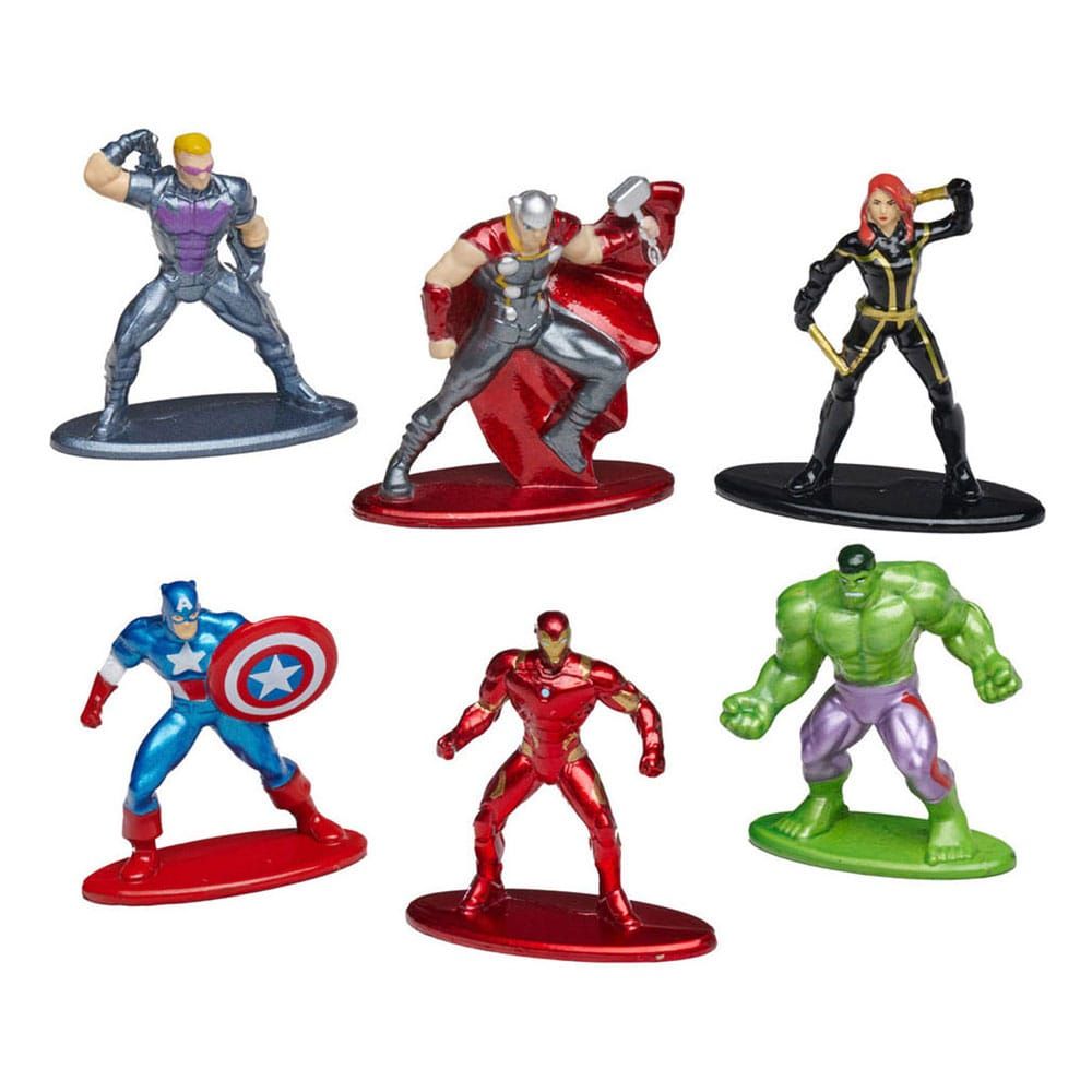 Marvel Comics Nano Metalfigs Kov. Mini Figures 6-Pack Wave 1 4 cm Jada Toys