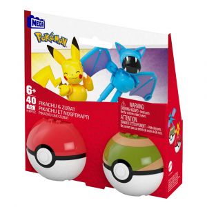 Pokémon MEGA Construction Set Poké Ball Collection: Pikachu & Zubat Mattel