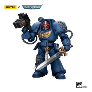 Warhammer 40k Akční Figure 1/18 Ultramarines Terminator Squad Sergeant with Power Sword and Teleport Homer 12 cm Joy Toy (CN)