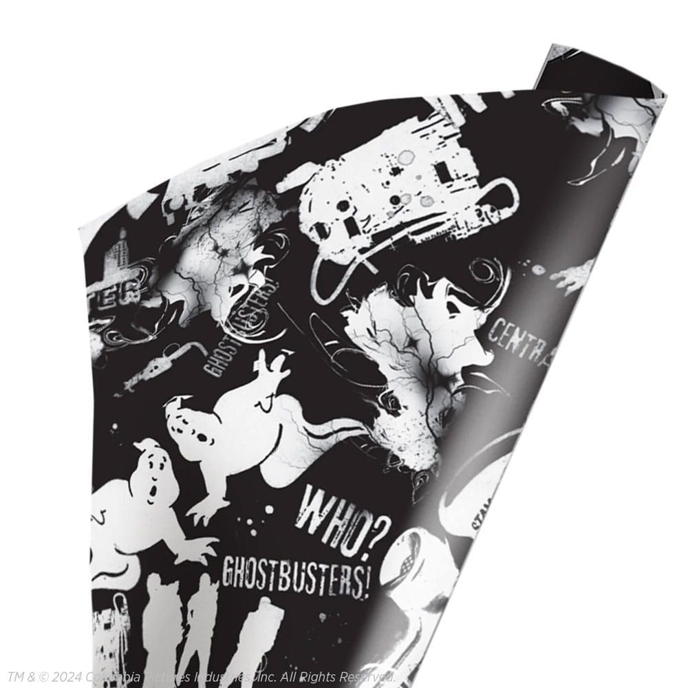 Ghostbusters Wrapping Paper Black & White Trick Or Treat Studios