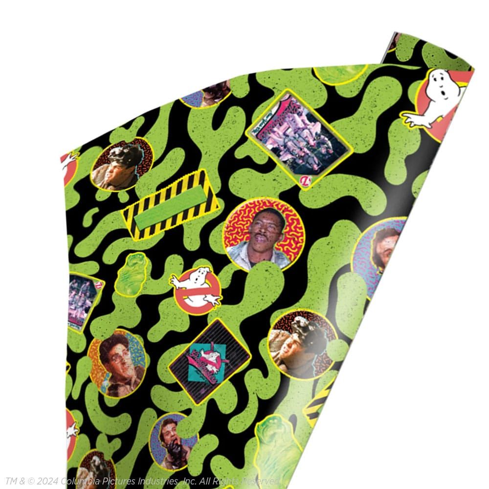 Ghostbusters Wrapping Paper Retro Cheese Trick Or Treat Studios