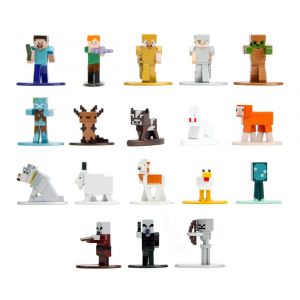 Minecraft Nano Metalfigs Kov. Mini Figures 18-Pack Wave 10 4 cm Jada Toys