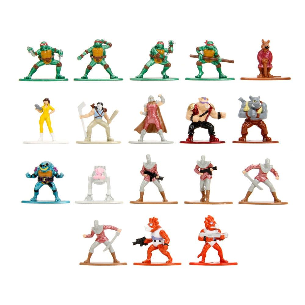 Teenage Mutant Ninja Turtles Nano Metalfigs Kov. Mini Figures 18-Pack Wave 2 4 cm Jada Toys