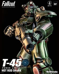 Fallout FigZero Akční Figure 1/6 T-45 Hot Rod Shark Power Armor 37 cm ThreeZero