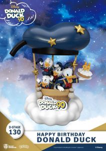 Disney D-Stage PVC Diorama Donald Duck 90th-Happy Birthday 14 cm Beast Kingdom Toys