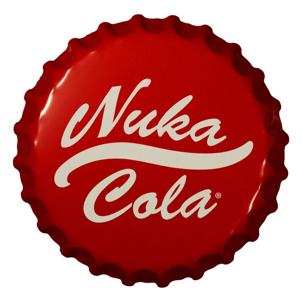 Fallout Tin Sign Nuka-Cola Bottle Kšiltovka FaNaTtik