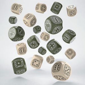 Fortress Compact D6 Dice Set Beige&Olive (20)