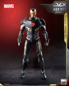 Infinity Saga DLX Akční Figure 1/12 Iron Man Mark 50 (Black X Gold) 17 cm ThreeZero