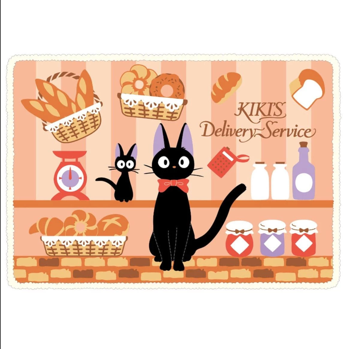 Kiki's Delivery Service Fluffy plaid Jiji's Bakery 70 x 100 cm Marushin