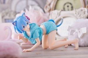 Re:Zero - Starting Life in Another World PVC Soška Rem Cat Roomwear Verze - Severely damaged packaging Taito Prize