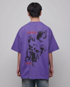 Naruto Shippuden Tričko Graphic Purple Velikost XL